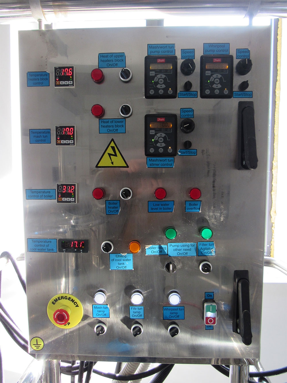 4-vessels brewhouse remote control