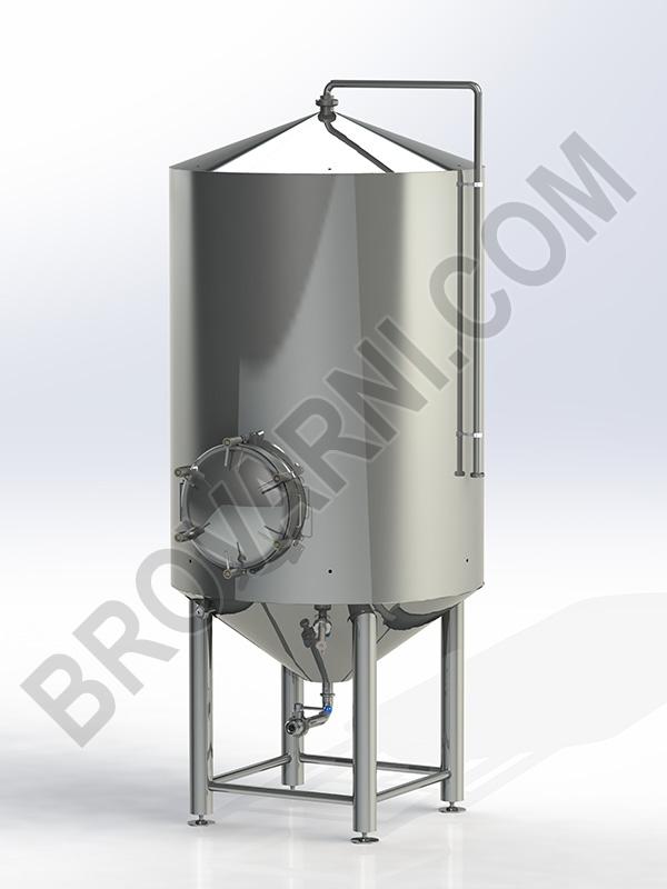 Lagering tank for beer maturation and natural clarification